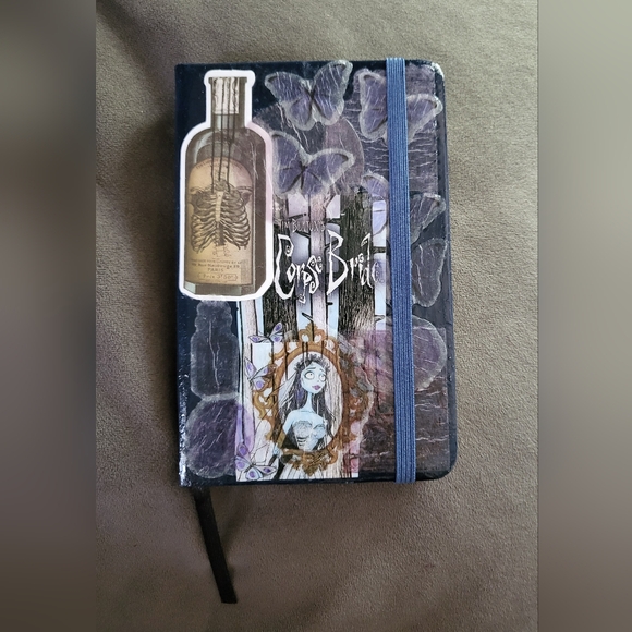 Corpse Bride Journal Hand Decorated Diary Book of Shadows Decoupage Apothecary - Picture 2 of 2